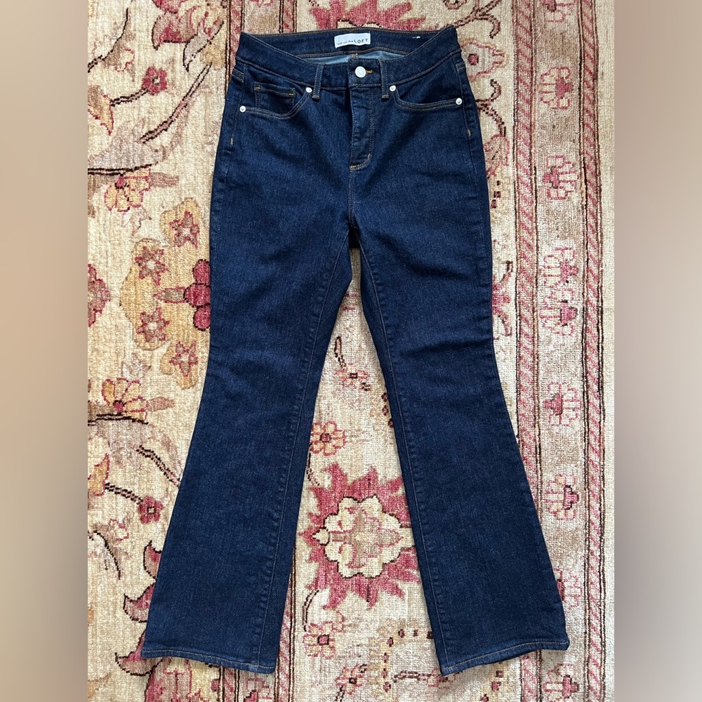 LOFT Jeans “The Curvy Boot” Petite size 4.